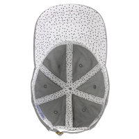 Infinity Her Women's Pigment-Dyed with Fashion Undervisor Cap, Light Grey / Polka Dots, Visor view