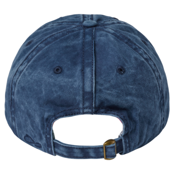 Infinity Her Women's Pigment-Dyed with Fashion Undervisor Cap, Navy / Stripes, Back view