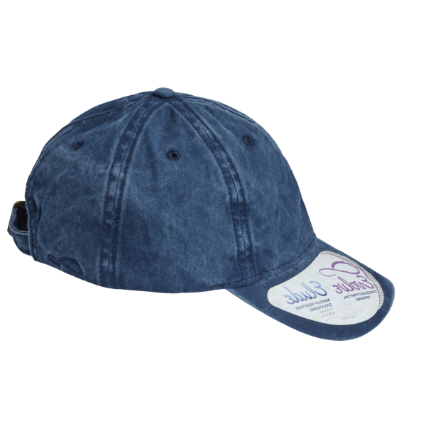 Infinity Her Women's Pigment-Dyed with Fashion Undervisor Cap, Navy / Stripes, Right Side view