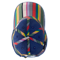 Infinity Her Women's Pigment-Dyed with Fashion Undervisor Cap, Navy / Stripes, Visor view