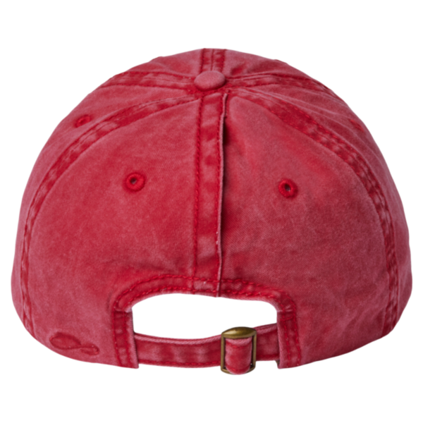 Infinity Her Women's Pigment-Dyed with Fashion Undervisor Cap, Red / Leopard, Back view