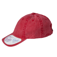 Infinity Her Women's Pigment-Dyed with Fashion Undervisor Cap, Red / Leopard, Left Side view