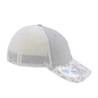 Infinity Her Women's Printed Bill with Mesh Back Cap, Grey / Snow Leopard / White, Right Side view