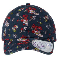 Infinity Her Women's Unstructured Fashion Prints Cap, Dark Navy / Floral, Front view