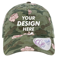 Infinity Her Women's Unstructured Fashion Prints Cap, Floral Camo / Floral Camo, Front view, Mockup
