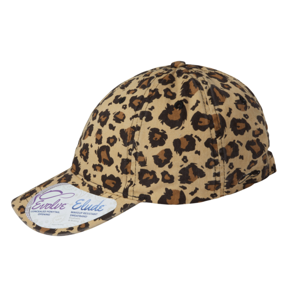 Infinity Her Women's Unstructured Fashion Prints Cap, Leopard / Leopard, Left Side view
