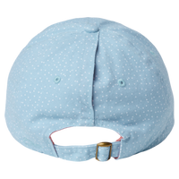 Infinity Her Women's Unstructured Fashion Prints Cap, Light Blue / White Polka Dots, Back view