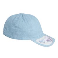 Infinity Her Women's Unstructured Fashion Prints Cap, Light Blue / White Polka Dots, Right Side view