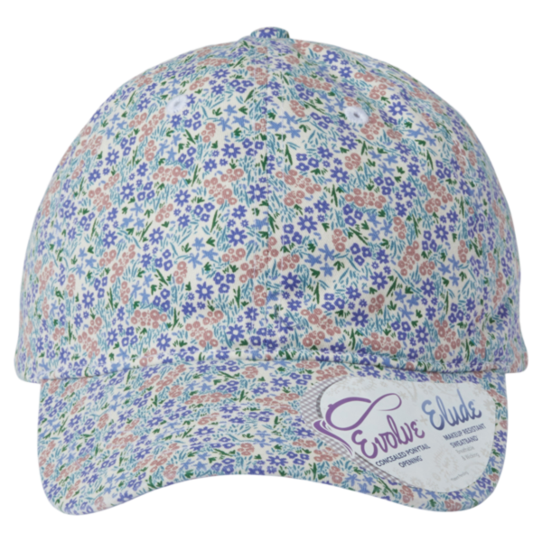 Infinity Her Women's Unstructured Fashion Prints Cap, Light Pink / Floral, Front view