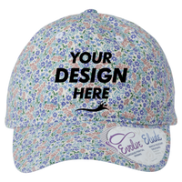 Infinity Her Women's Unstructured Fashion Prints Cap, Light Pink / Floral, Front view, Mockup