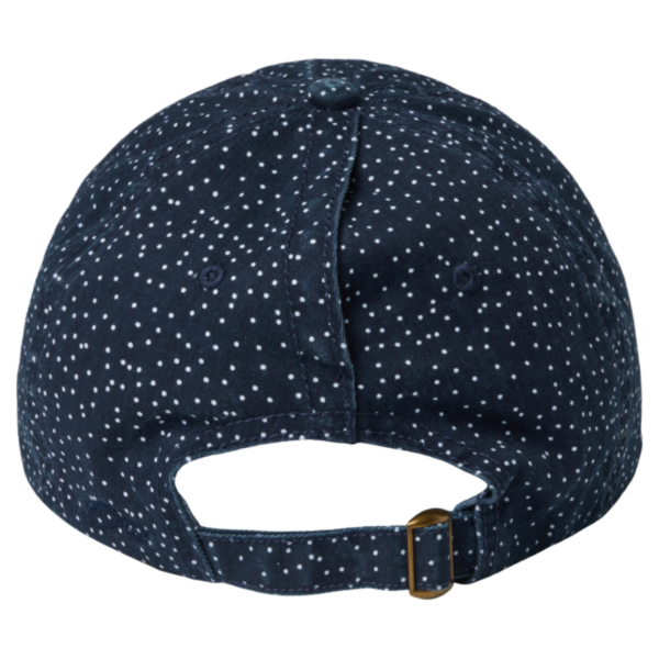 Infinity Her Women's Unstructured Fashion Prints Cap, Navy / White Polka Dots, Back view
