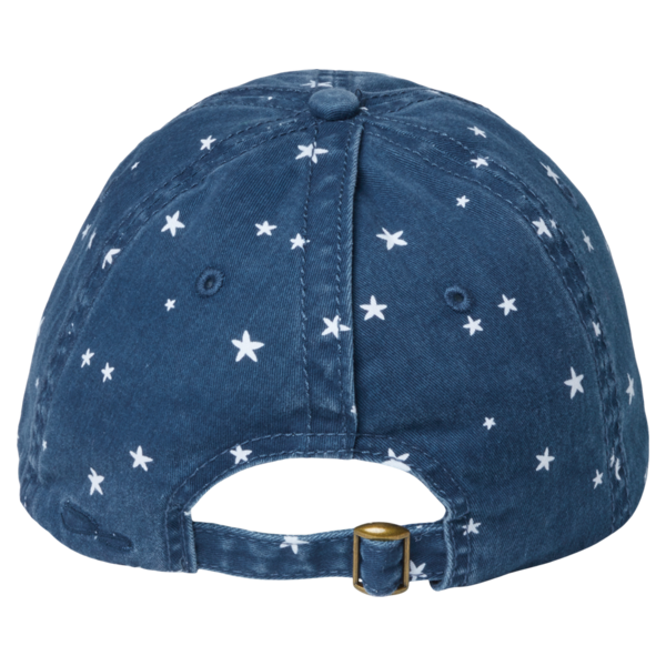 Infinity Her Women's Unstructured Fashion Prints Cap, Navy / White Stars, Back view