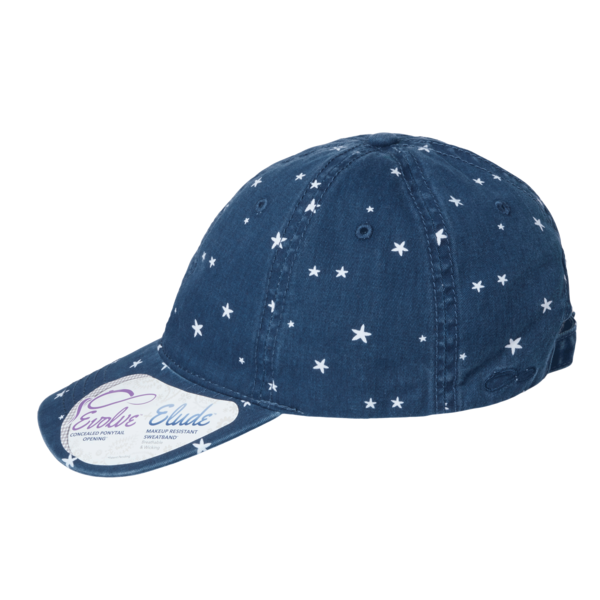 Infinity Her Women's Unstructured Fashion Prints Cap, Navy / White Stars, Left Side view