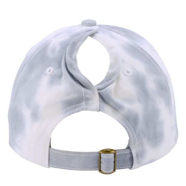 Infinity Her Women's Unstructured Fashion Prints Cap, Tie-Dye Slate Blue / Tie-Dye Slate Blue, Back view