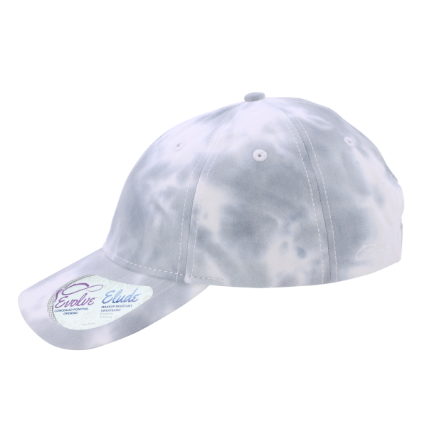 Infinity Her Women's Unstructured Fashion Prints Cap, Tie-Dye Slate Blue / Tie-Dye Slate Blue, Left Side view