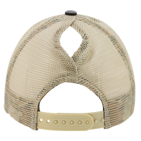 Infinity Her Women's Washed Mesh-Back Cap, Black / Leopard / Leopard, Back view
