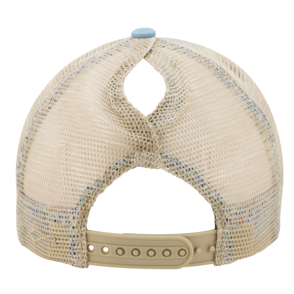 Infinity Her Women's Washed Mesh-Back Cap, Cashmere Blue / Floral / Floral, Back view