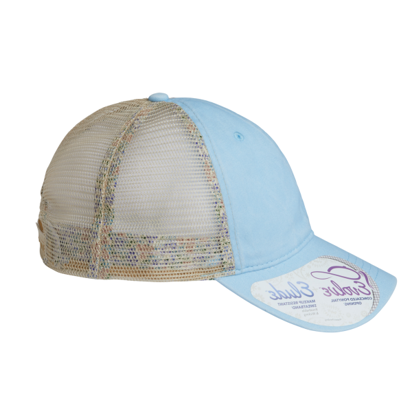 Infinity Her Women's Washed Mesh-Back Cap, Cashmere Blue / Floral / Floral, Right Side view