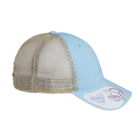 Infinity Her Women's Washed Mesh-Back Cap, Cashmere Blue / Floral / Floral, Right Side view