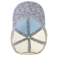 Infinity Her Women's Washed Mesh-Back Cap, Cashmere Blue / Floral / Floral, Visor view