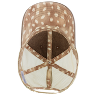 Infinity Her Women's Washed Mesh-Back Cap, Chocolate / Fawn / Khaki, Visor view