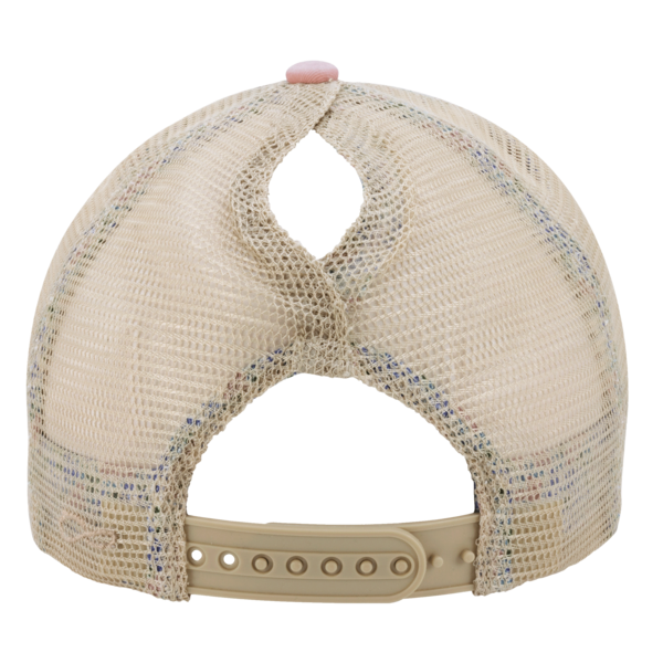 Infinity Her Women's Washed Mesh-Back Cap, Dusty Pink / Floral / Floral, Back view