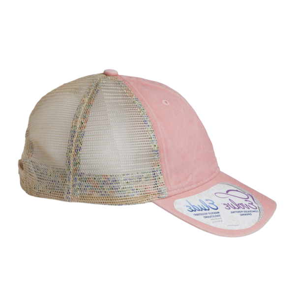 Infinity Her Women's Washed Mesh-Back Cap, Dusty Pink / Floral / Floral, Right Side view