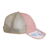 Infinity Her Women's Washed Mesh-Back Cap, Dusty Pink / Floral / Floral, Right Side view