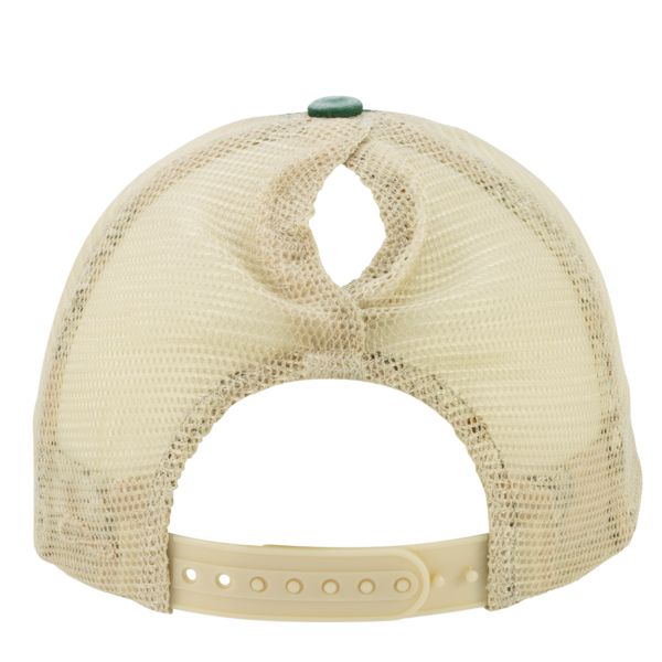 Infinity Her Women's Washed Mesh-Back Cap, Jade / Daisy / Khaki, Back view