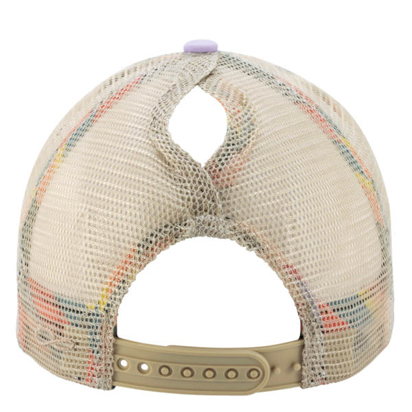 Infinity Her Women's Washed Mesh-Back Cap, Lavender / Stripes / Stripes, Back view