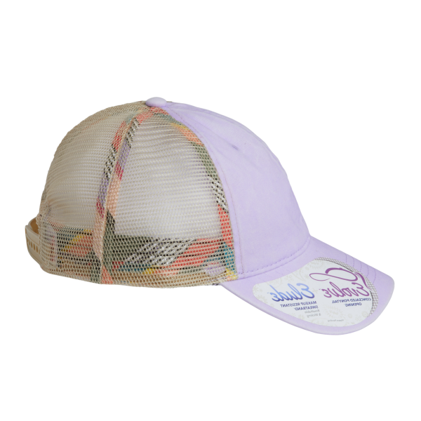 Infinity Her Women's Washed Mesh-Back Cap, Lavender / Stripes / Stripes, Right Side view