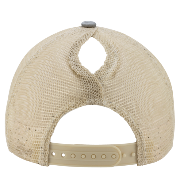Infinity Her Women's Washed Mesh-Back Cap, Light Grey / Polka Dots / Polka Dots, Back view