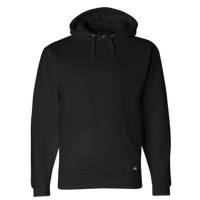 J. America Men's Premium Hooded Sweatshirt, Black, Front view