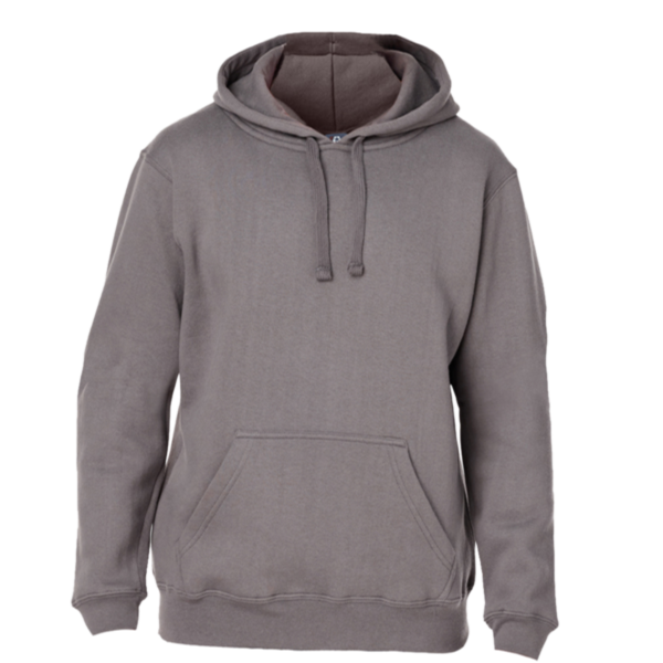 J. America Men's Premium Hooded Sweatshirt, Fossil, Front view