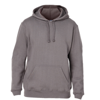 J. America Men's Premium Hooded Sweatshirt, Fossil, Front view