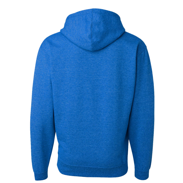 J. America Men's Premium Hooded Sweatshirt, Royal, Back view