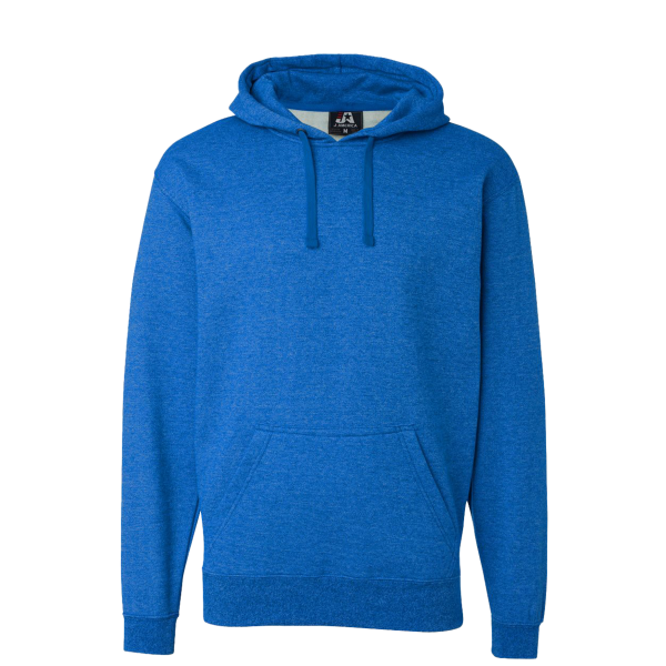 J. America Men's Premium Hooded Sweatshirt, Royal, Front view
