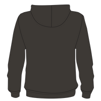 J. America Men's Tailgate Hooded Sweatshirt, Black Stars & Stripes, Back view