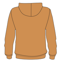 J. America Men's Tailgate Hooded Sweatshirt, Copper, Back view
