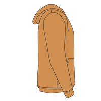 J. America Men's Tailgate Hooded Sweatshirt, Copper, Right Sleeve (Long) view