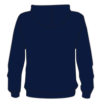 J. America Men's Tailgate Hooded Sweatshirt, Navy, Back view