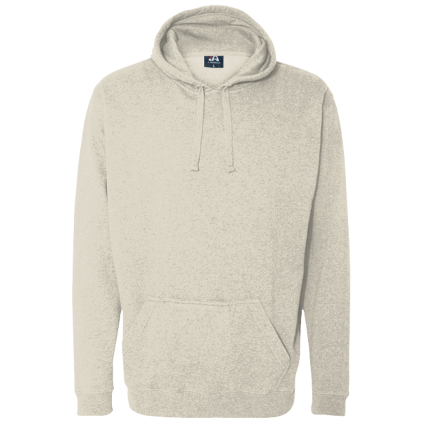 J. America Men's Tailgate Hooded Sweatshirt, Oatmeal Heather, Front view