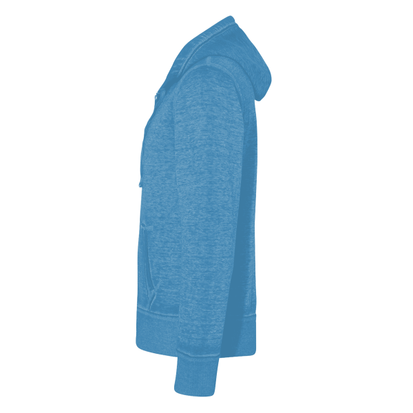 J. America Men's Vintage Zen Fleece Full-Zip Hooded Sweatshirt, Royal, Left Sleeve view
