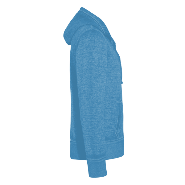 J. America Men's Vintage Zen Fleece Full-Zip Hooded Sweatshirt, Royal, Right Sleeve view