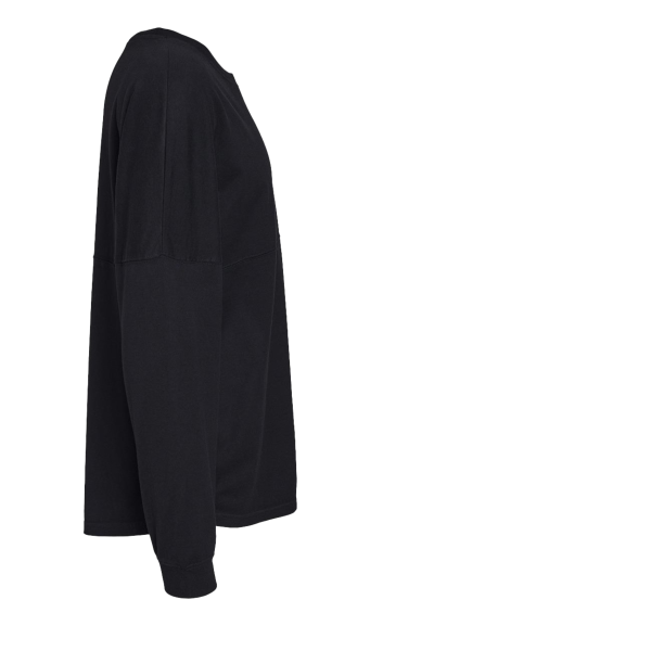 J. America Unisex Game Day Jersey Long Sleeve T-Shirt, Black / Black, Right Sleeve view