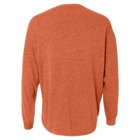 J. America Unisex Game Day Jersey Long Sleeve T-Shirt, Coral / Coral, Back view