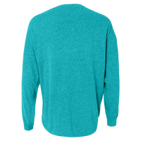 J. America Unisex Game Day Jersey Long Sleeve T-Shirt, Maui Blue / Maui Blue, Back view