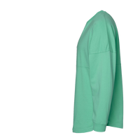 J. America Unisex Game Day Jersey Long Sleeve T-Shirt, Mint / Mint, Left Sleeve view