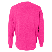 J. America Unisex Game Day Jersey Long Sleeve T-Shirt, Pink / Pink, Back view