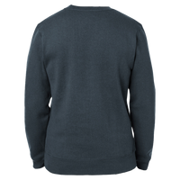 J. America Unisex Premium Fleece Crewneck Sweatshirt, Navy, Back view